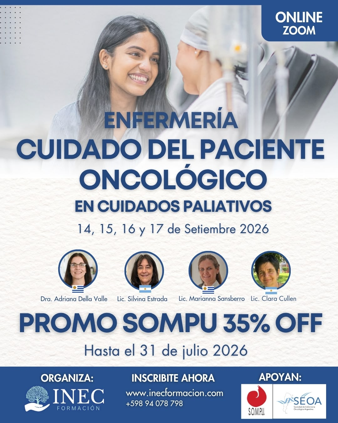 Curso "Cuidado de Paciente Oncológico en Cuidados Paliativos"