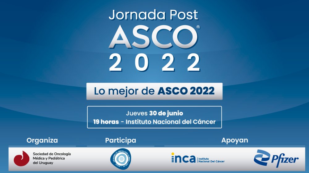 Flyer de Jornada Post ASCO 2022