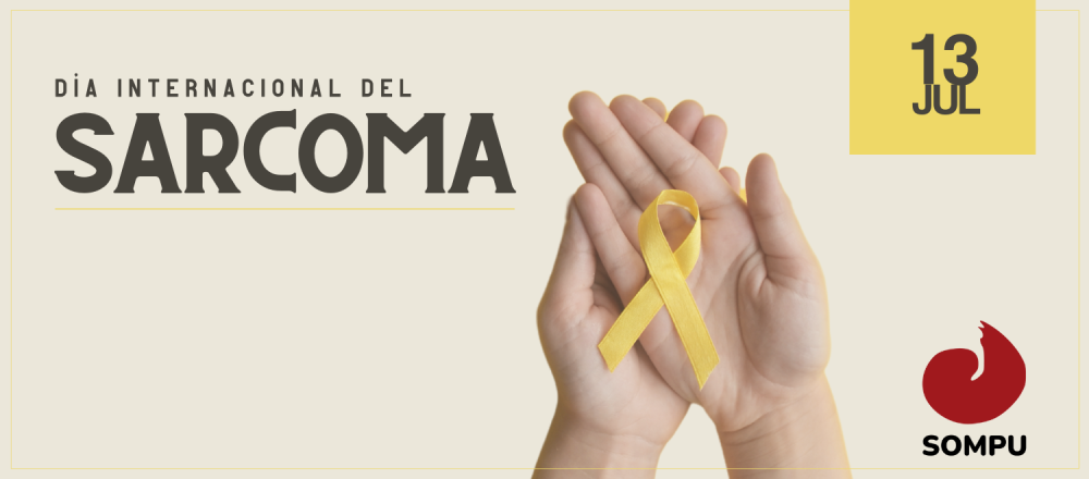 Imagen ilustrativa, lazo amarillo. Sarcoma
