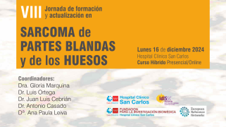 VIII Jornada de formación y actualización en Sarcoma de partes blandas y de huesos.